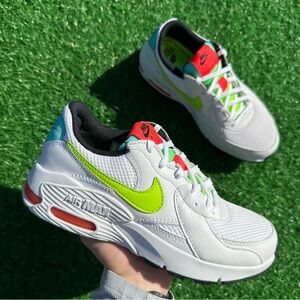Nike Air Max Excee White / Volt Black / Laser Crimson